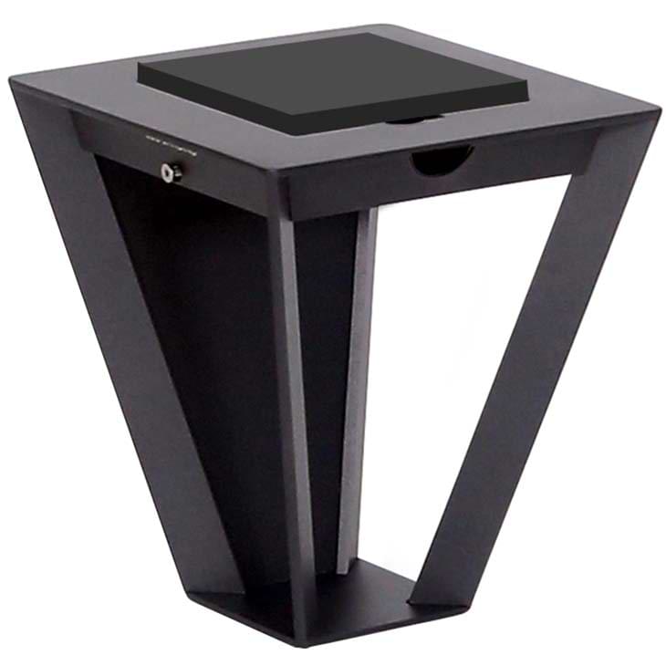 Applique murale Led solaire et rechargeable - Corten