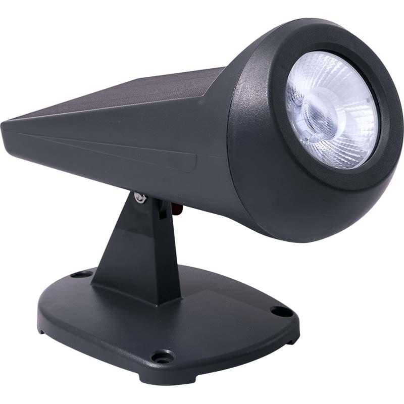 Spot solaire rechargeable 600 Lumens - Gris carbone