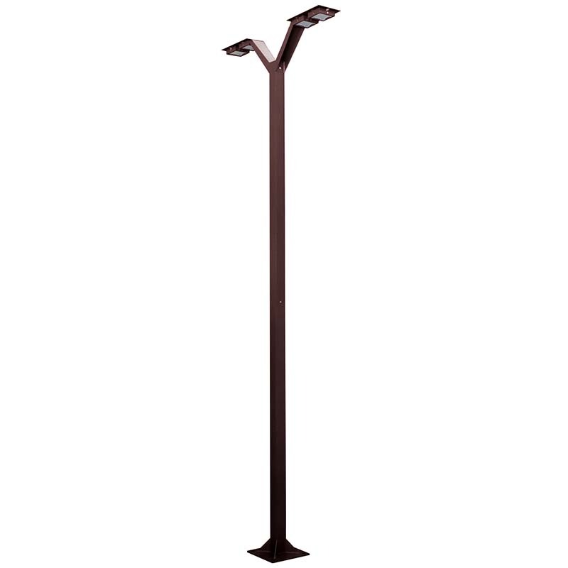 Lampadaire solaire Envergure H. 3,50 m - Corten