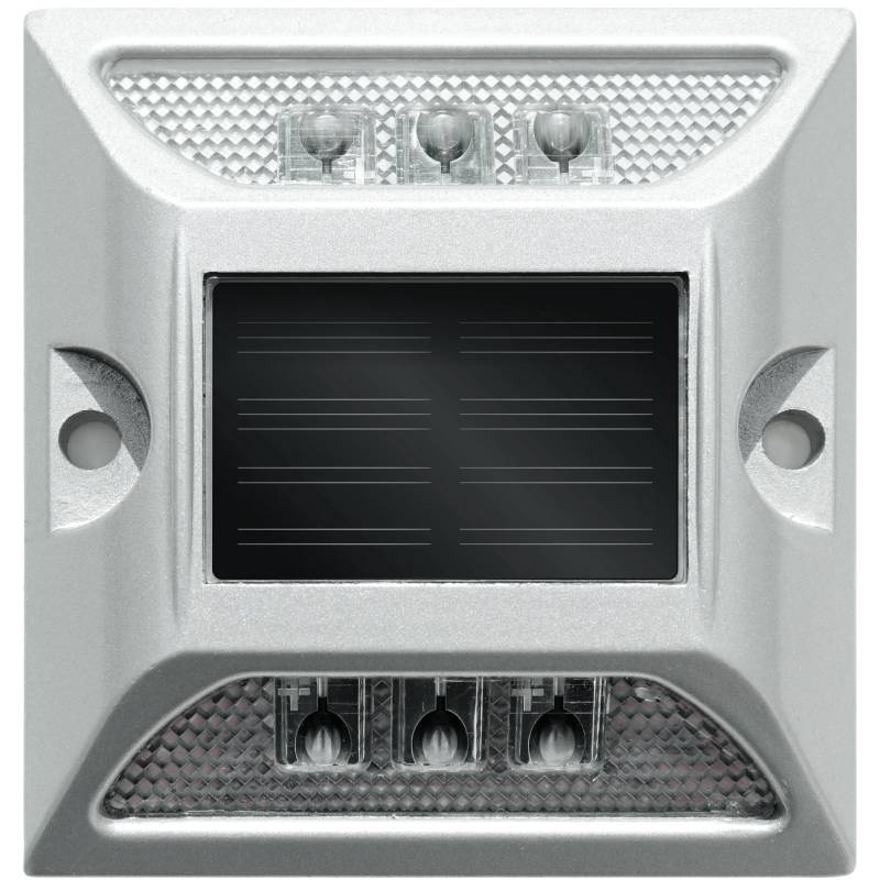 Pavé balisage solaire IP65 - 105 X 105 mm - Blanc clignotant