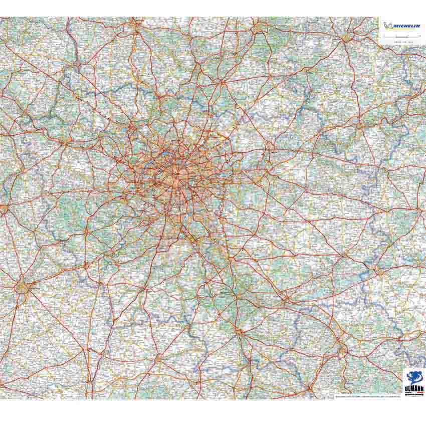 Carte Ile de France - Souple