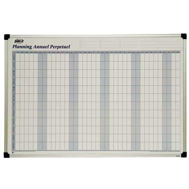 Planning annuel perpétuel - Version souple
