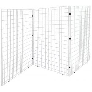 Grille exposition - H. 172 X L. 122 cm - Blanc