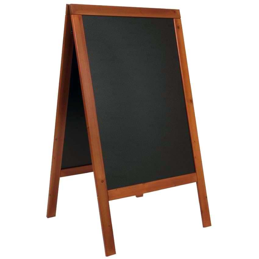 Chevalet trottoir H. 120 X L. 70 cm - Acajou