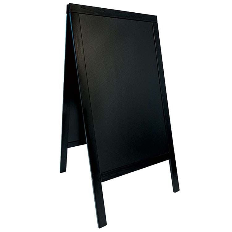 Chevalet trottoir H. 120 X L. 70 cm - Noir laqué