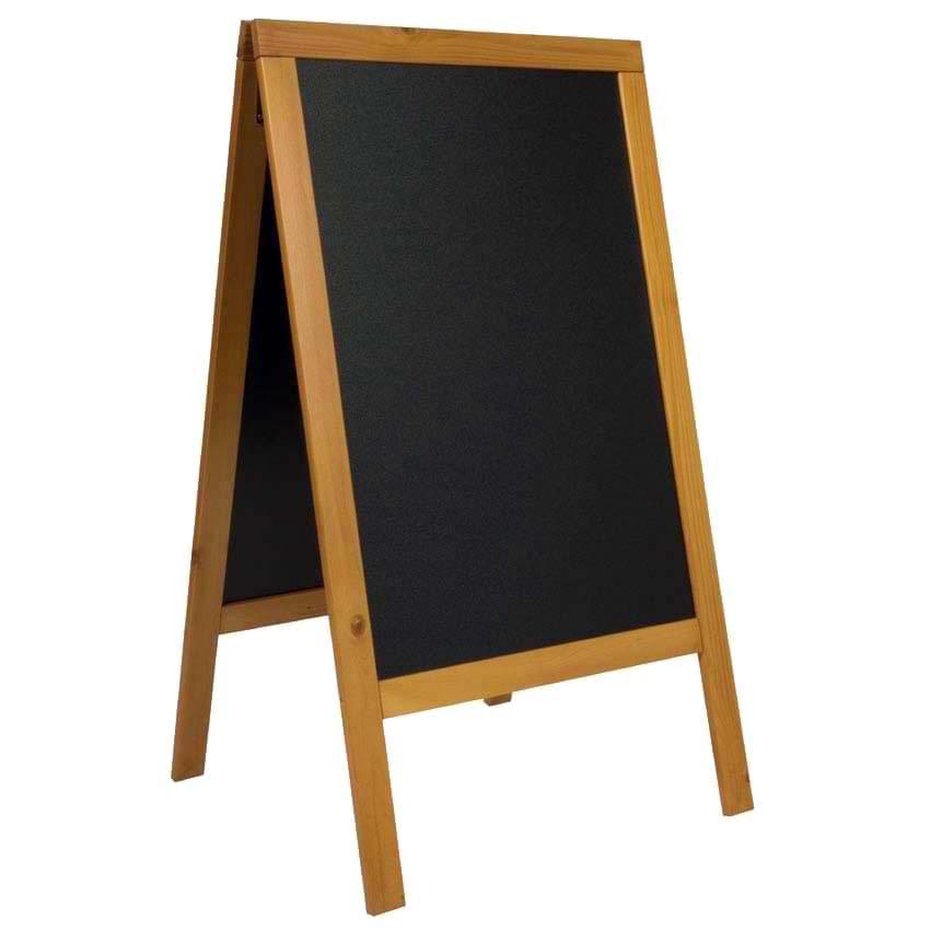 Chevalet trottoir H. 120 X L. 70 cm - Teck
