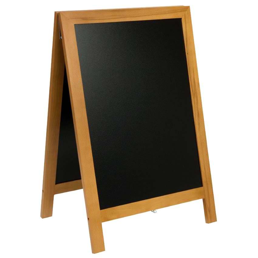Chevalet trottoir Deluxe H. 85 X L. 55 cm - Teck