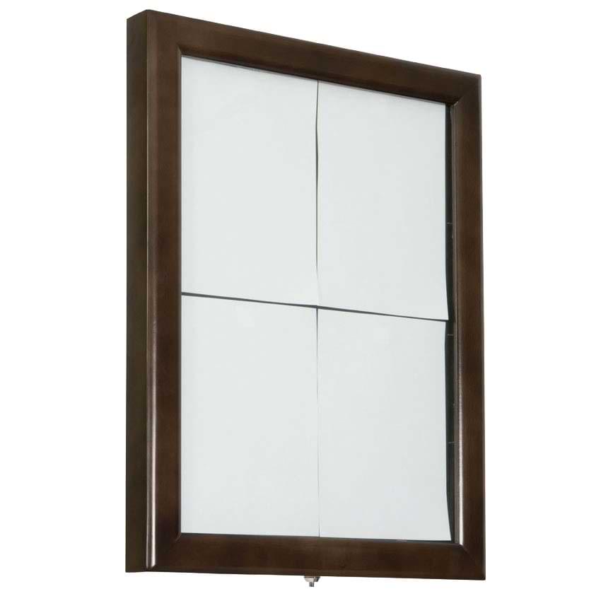 Porte-menu + pied - Teinte teck