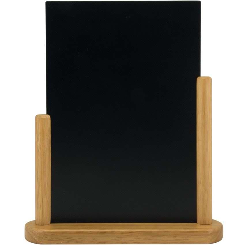 Menu de table en ardoise A5 - Teinte teck