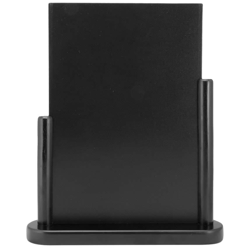 Menu de table en ardoise A4 - Noir laqué