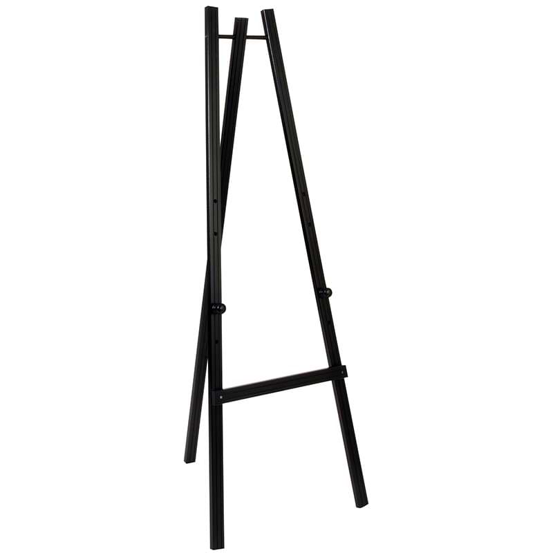 Chevalet porte-ardoise H. 165 X L. 63 X P. 60 cm - Noir