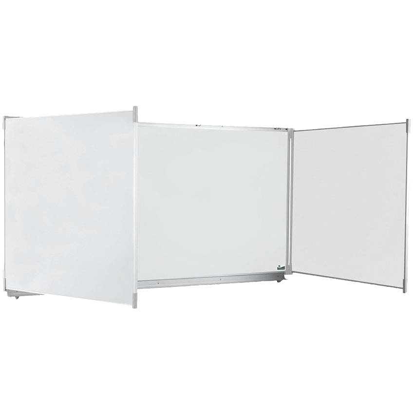 Tableau triptyque Topboard 120 X 400 cm - Blanc semi-mat projection