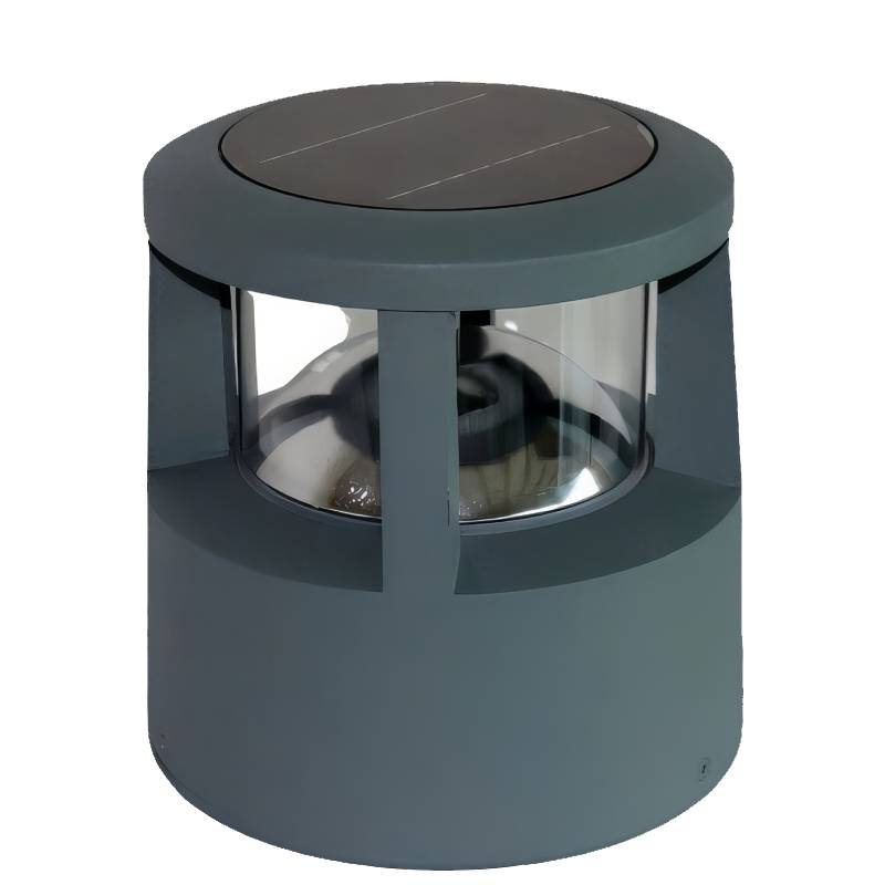 Borne solaire LED 1,8W - H. 250 X D. 240 mm - Gris