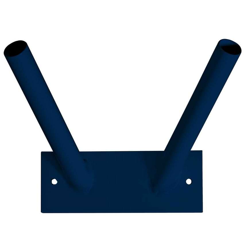 Support mural couleur 2 drapeaux