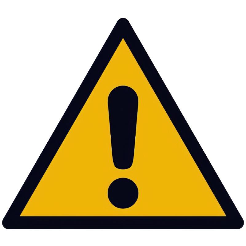 Signalétique Symbole Danger 200 mm - Adhésif autocollant