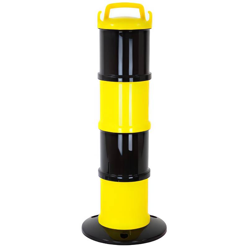 Balise de signalisation D. 200 X H. 850 mm - Jaune / Noir
