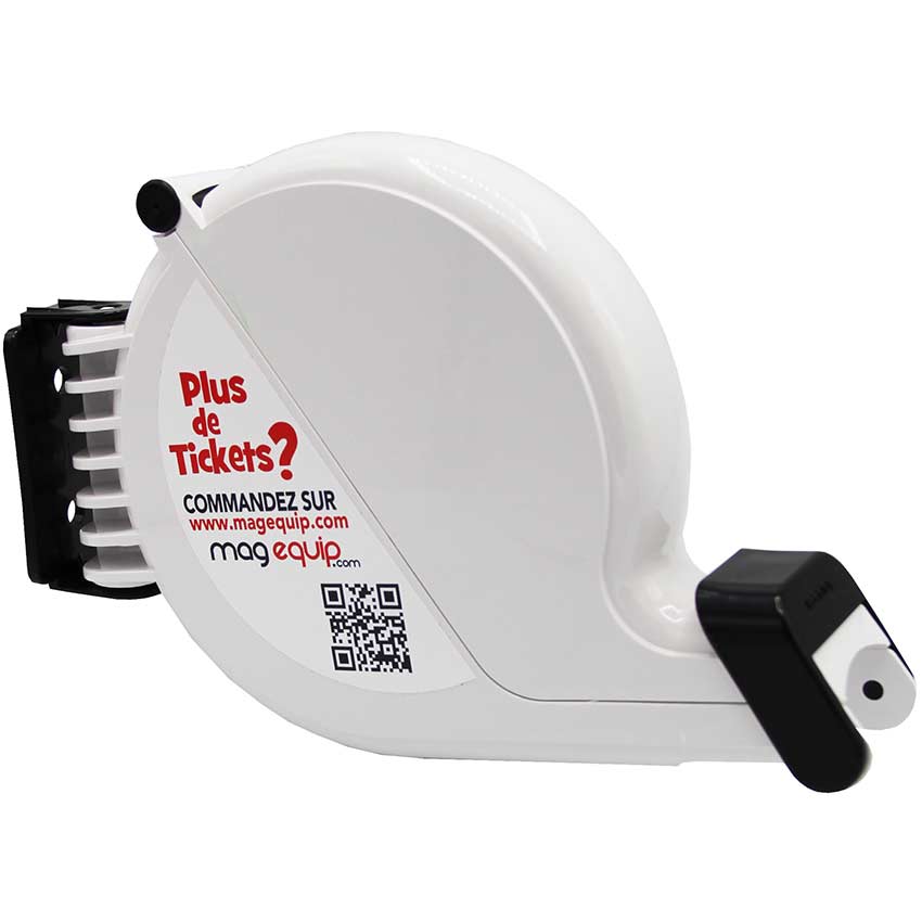 Distributeur tickets attente escargot - Blanc
