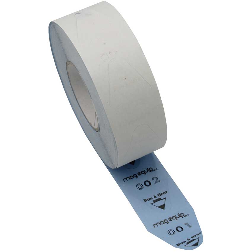 Rouleau tickets d'attente (2000 tickets) - Bleu