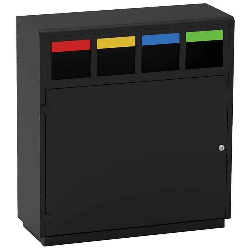 Poubelle tri-sélectif 4 flux - 160L