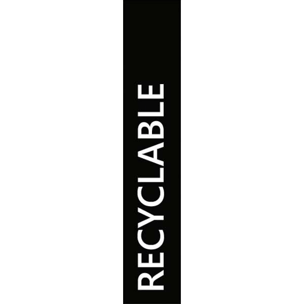 Option : Sticker lettres blanc - Recyclable