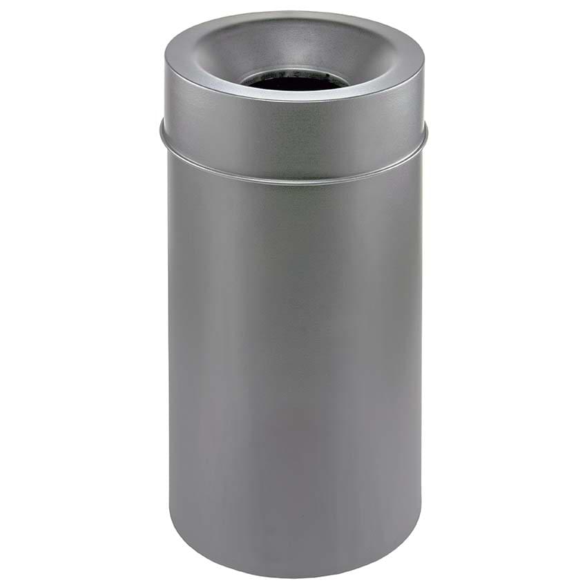 Poubelle anti-feu murale 50L - Gris