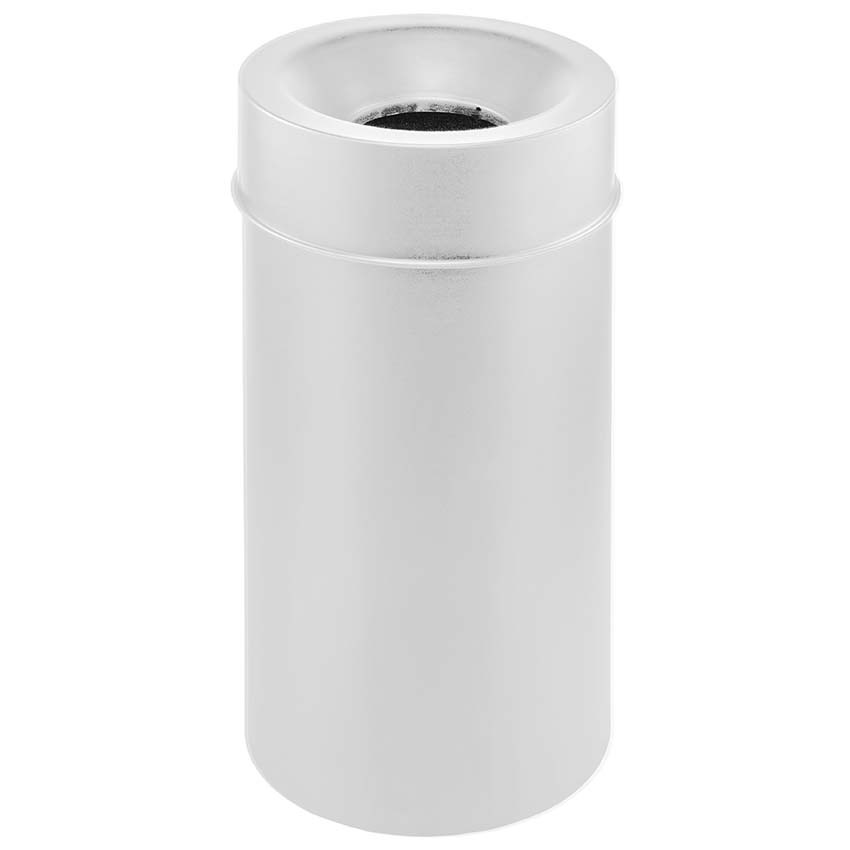 Corbeille murale anti-feu 50L - Blanc