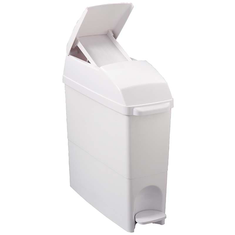 Poubelle hygiène féminine ABS Blanc - 15L