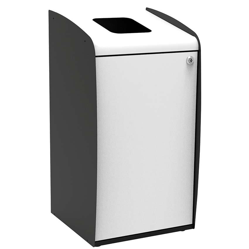 Borne tri-sélectif 80L - Blanc