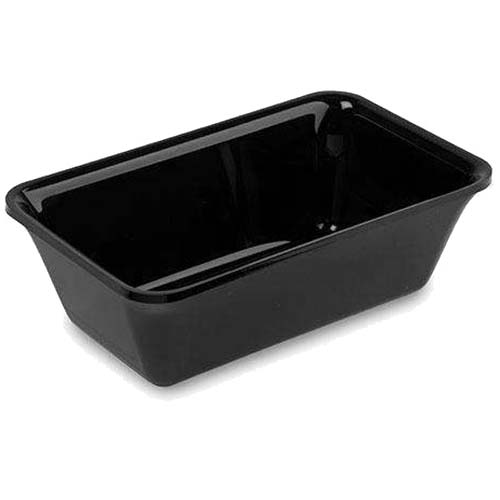 Plat traiteur GN1/4 - 265 X 162 X 50 mm - Noir