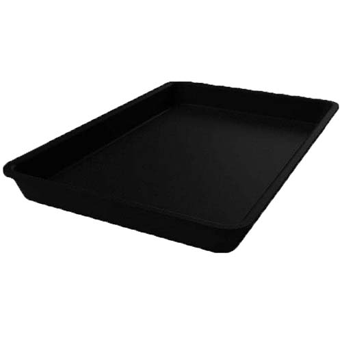 Plat traiteur rectangle PMMA - 420 X 280 X 50 mm - Noir