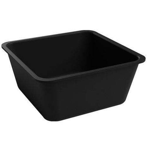 Saladier carré - 180 X 180 X 80 mm - Noir