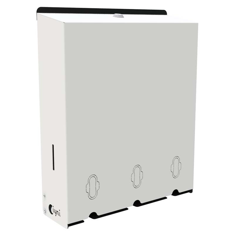 Distributeur mural serviettes hygiéniques - 3 colonnes