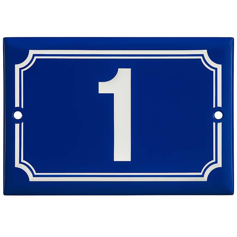 Plaque numéro de maison - Modèle bombé