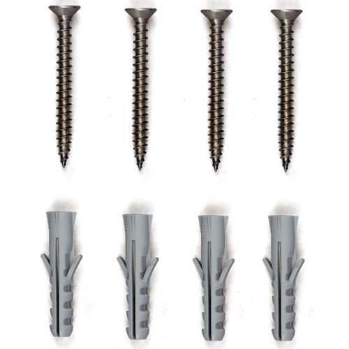 Kit de fixation (4 vis + 4 chevilles)