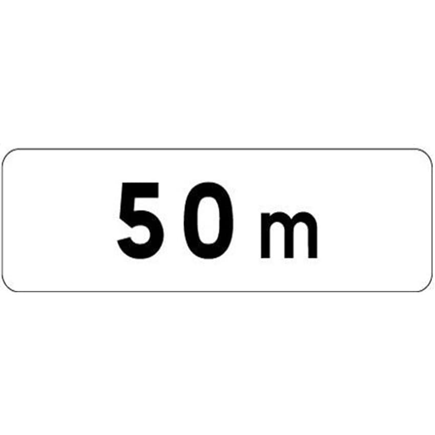 Panonceau de distance M1 - 350 X 150 mm - Classe 2