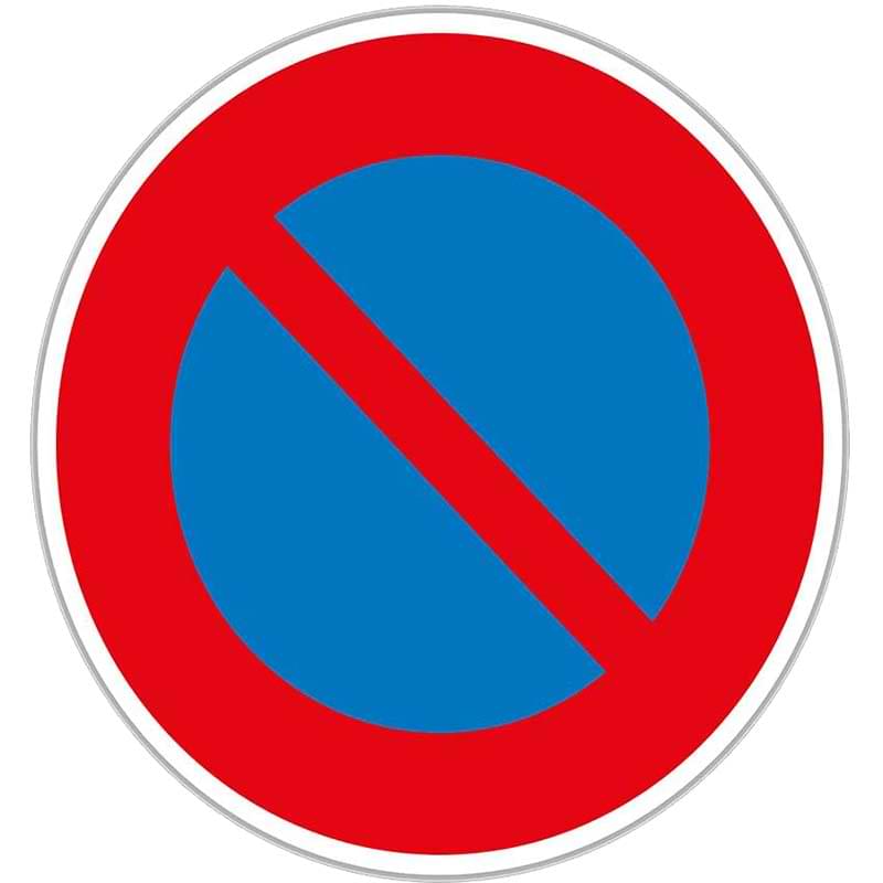 Panneau Défense de stationner - 650 mm - Classe 2