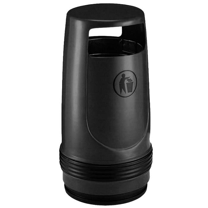 Corbeille polyéthylène Merlin 90L - Noir