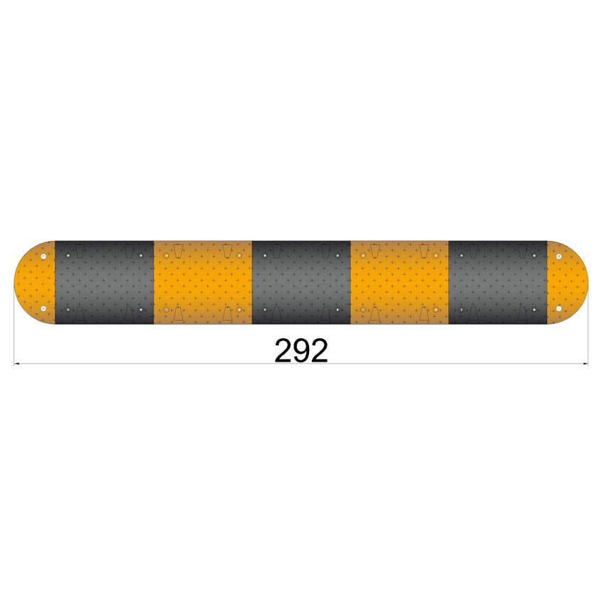 Pack ralentisseur voirie complet - L. 292 cm