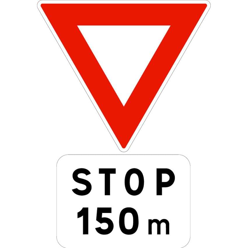Panneau routier AB5 - 500 mm - Classe 1