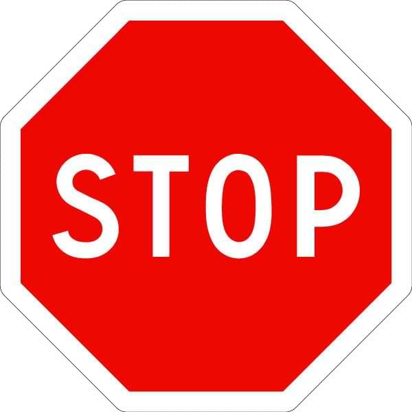 Panneau routier Stop AB4 - 400 mm - Classe 1