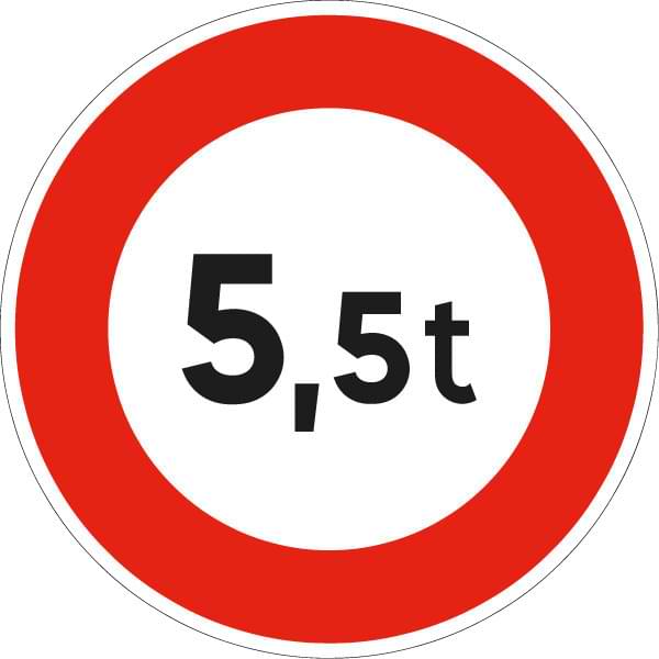 Panneau routier B13 - 450 mm - Classe 1