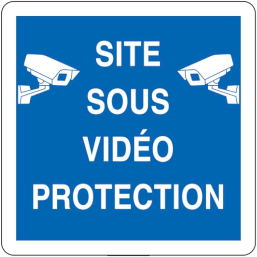 Panneau Site sous vidéo protection - 500 mm - Classe 1