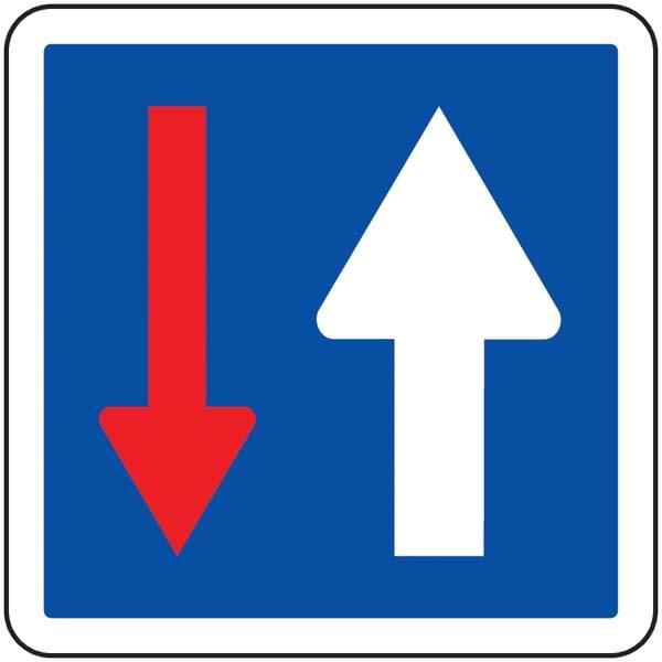 Panneau routier C18 - 500 mm - Classe 2