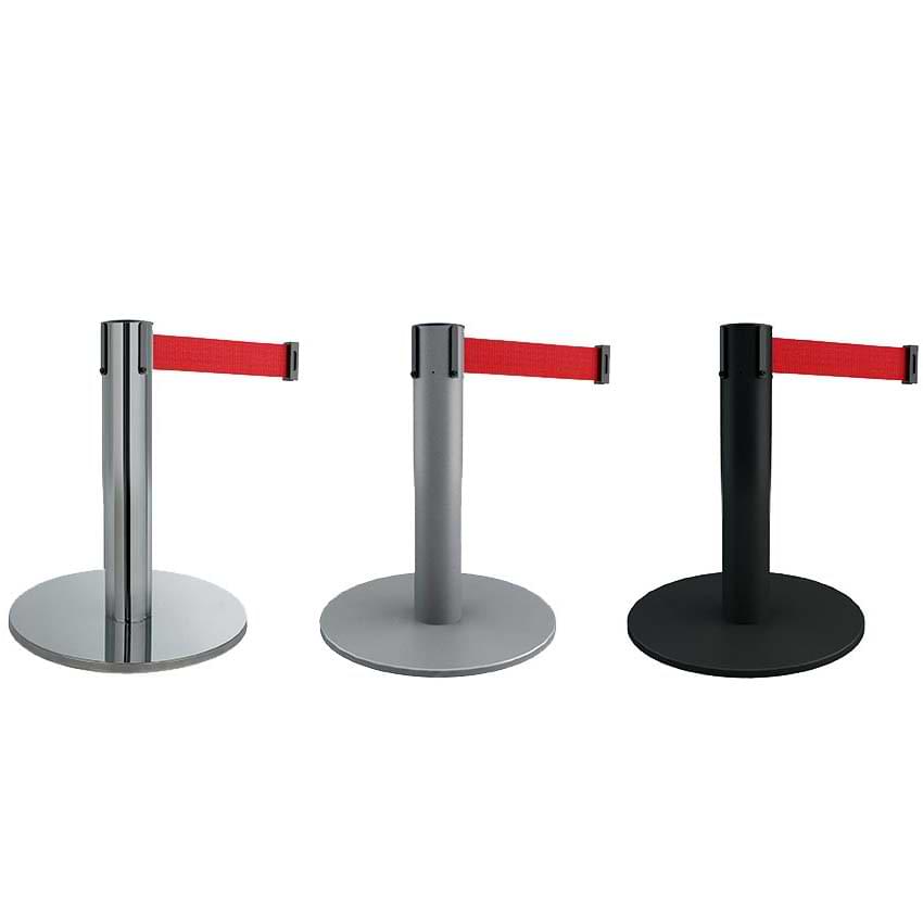 Poteaux à sangle hauteur 45 cm - Blanc