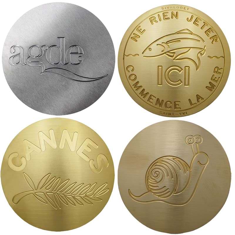 Clou de voirie gravé personnalisé