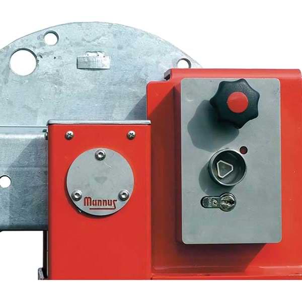 Option : Serrure cylindre européen + serrure pompier (support principal)