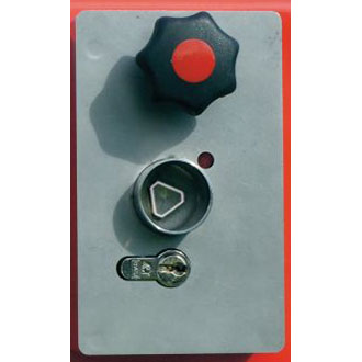 Serrure cylindre CEE + clé "pompier" (portique limitation pivotant)