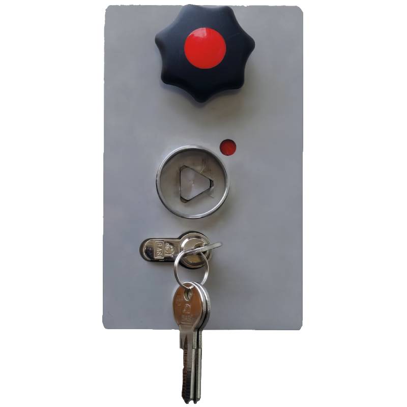 Option : Serrure cylindre européen + serrure pompier (support principal)