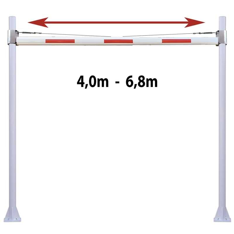 Portique limitation de hauteur réglable 4 à 6,8 m
