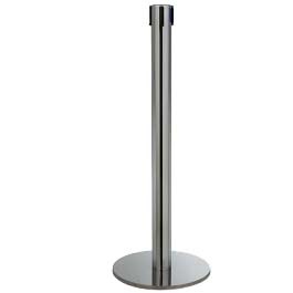 Poteau terminal Eco-Line (sans sangle) - Inox brillant